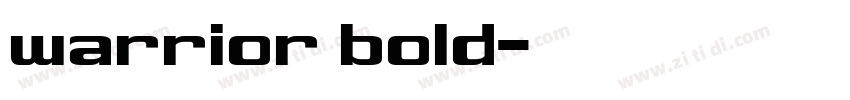 warrior bold字体转换